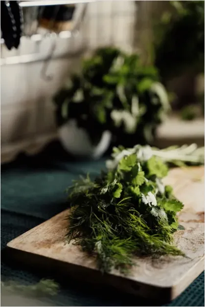 Detail Fresh Herbs Still Life Kitchen Counter Number 5