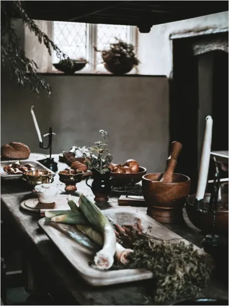 Detail Fresh Herbs Still Life Kitchen Counter Number 6
