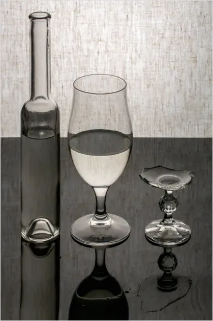 Detail Glassware Still Life Reflections Number 3