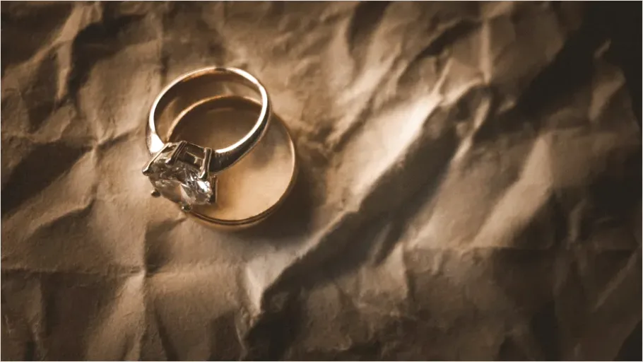 Gold Ring Still Life Close Up 4768