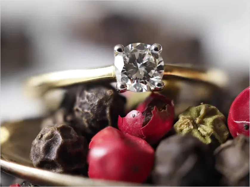 Detail Gold Ring Still Life Close Up Number 4
