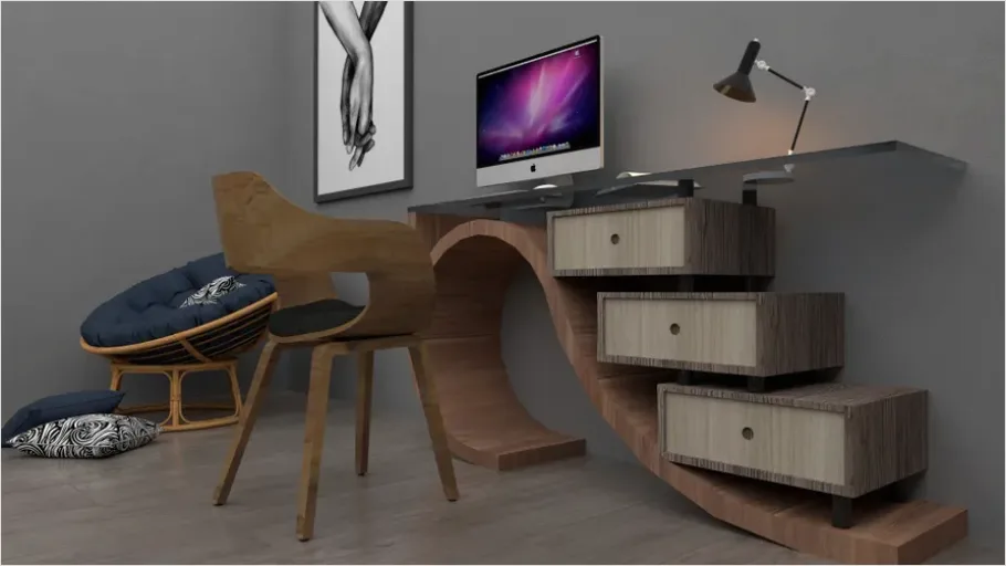 Detail Home Office Setup Modern Number 8