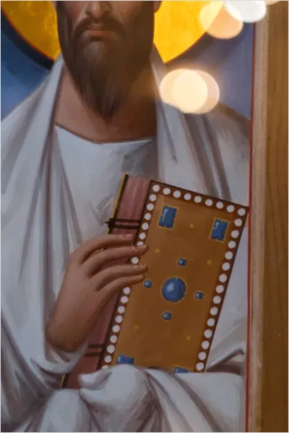 Icon Painting Religious Art Close Up C95c