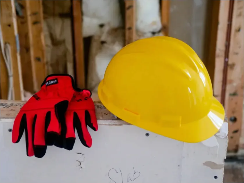Detail Industrial Safety Helmet Goggles Gloves Number 6