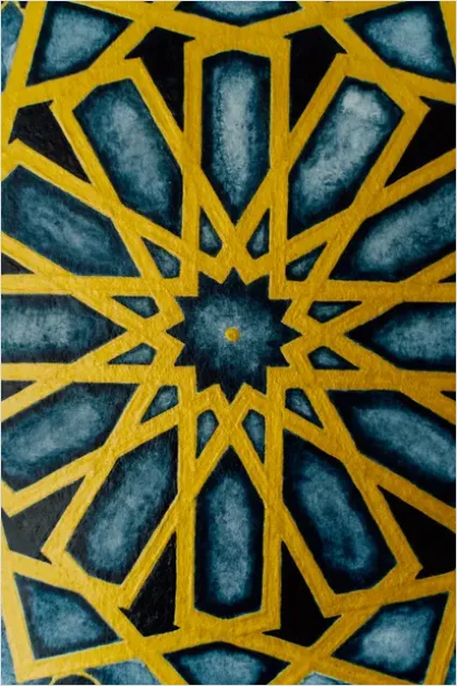 Detail Islamic Geometric Pattern Tile Detail Number 6