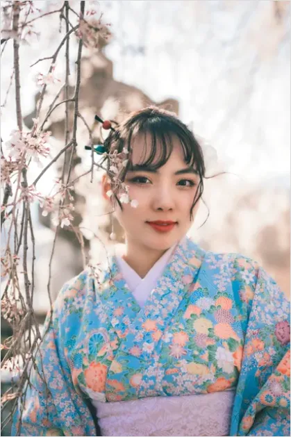 Detail Kimono Traditional Japanese Outfit Portrait Number 6