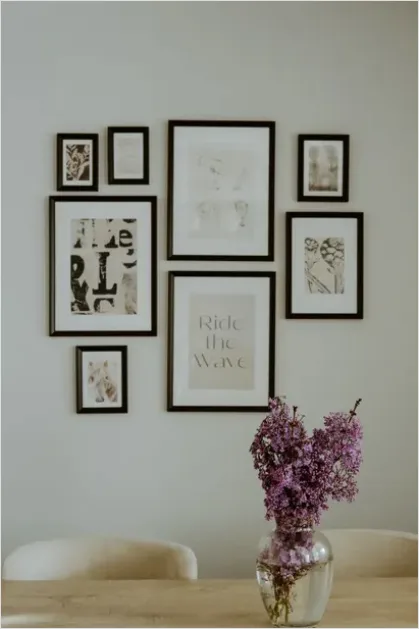 Detail Living Room Gallery Wall Frames Number 5