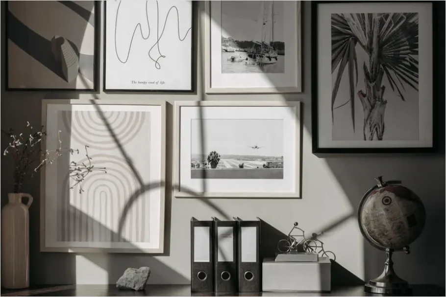 Detail Living Room Gallery Wall Frames Number 9