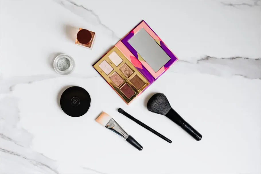 Detail Makeup Brushes Still Life Overhead Number 5