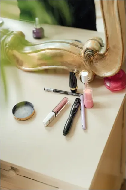Detail Makeup Products On Vanity Photo Number 7