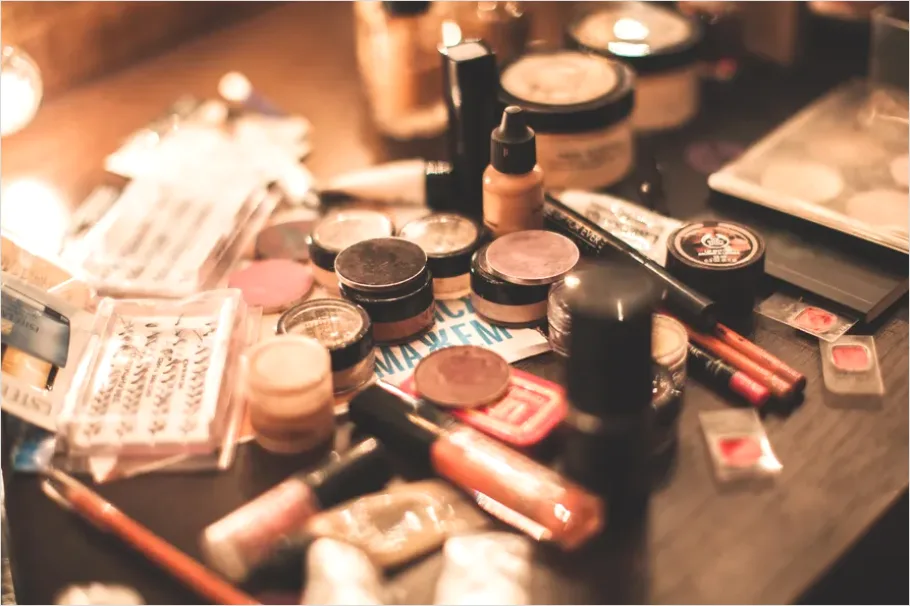 Detail Makeup Products On Vanity Photo Number 10