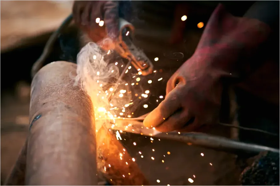 Detail Metal Pipe Welding Industrial Scene Number 5