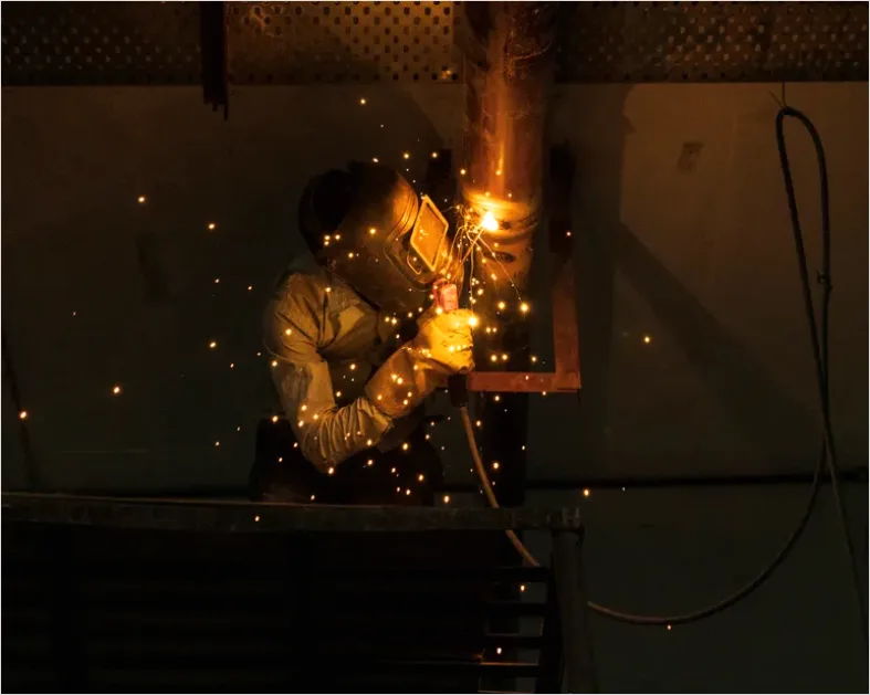 Detail Metal Pipe Welding Industrial Scene Number 6