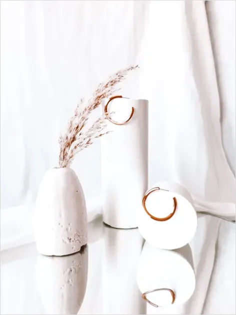 Minimal Jewelry Still Life White Background 383d