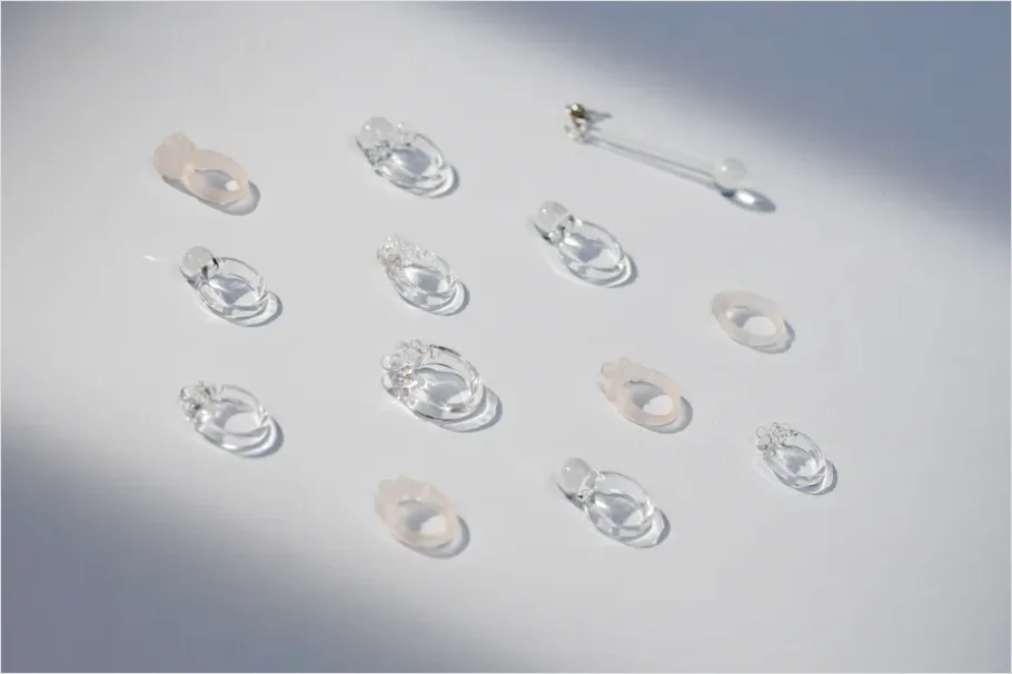 Detail Minimal Jewelry Still Life White Background Number 7