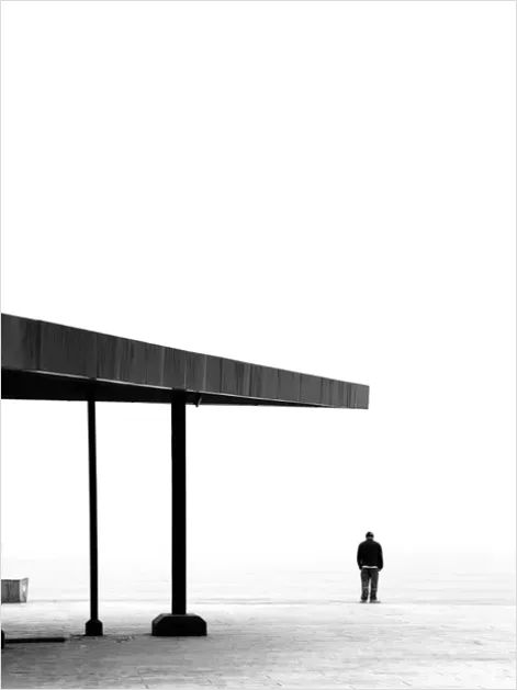 Detail Minimal Negative Space Photography Portrait Number 2