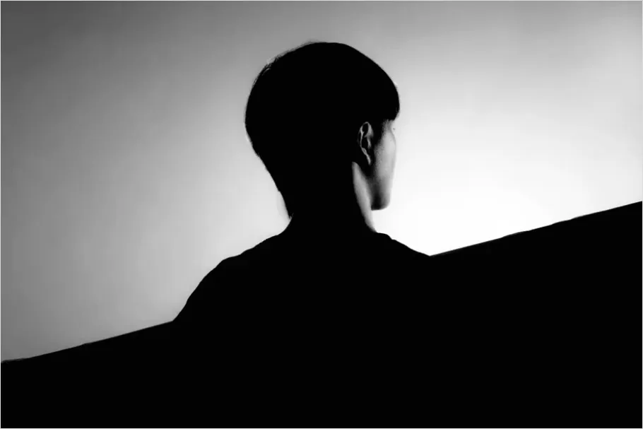 Detail Minimal Negative Space Photography Portrait Number 14