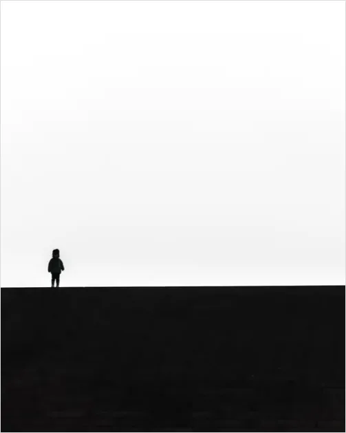 Detail Minimal Negative Space Photography Portrait Number 5