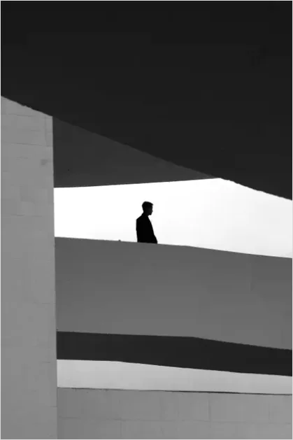 Detail Minimal Negative Space Photography Portrait Number 7
