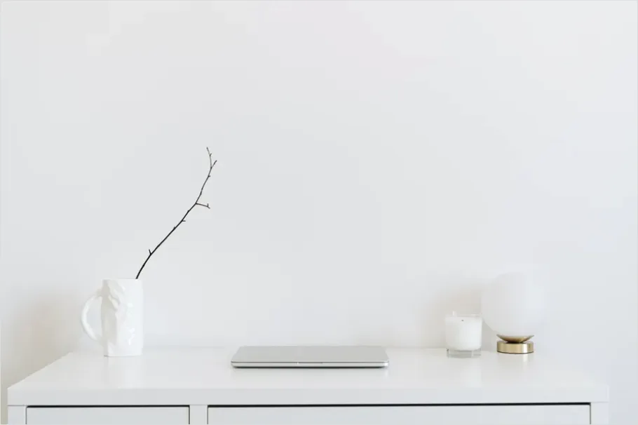 Detail Minimalist Desk Setup Aesthetic Photo Number 16