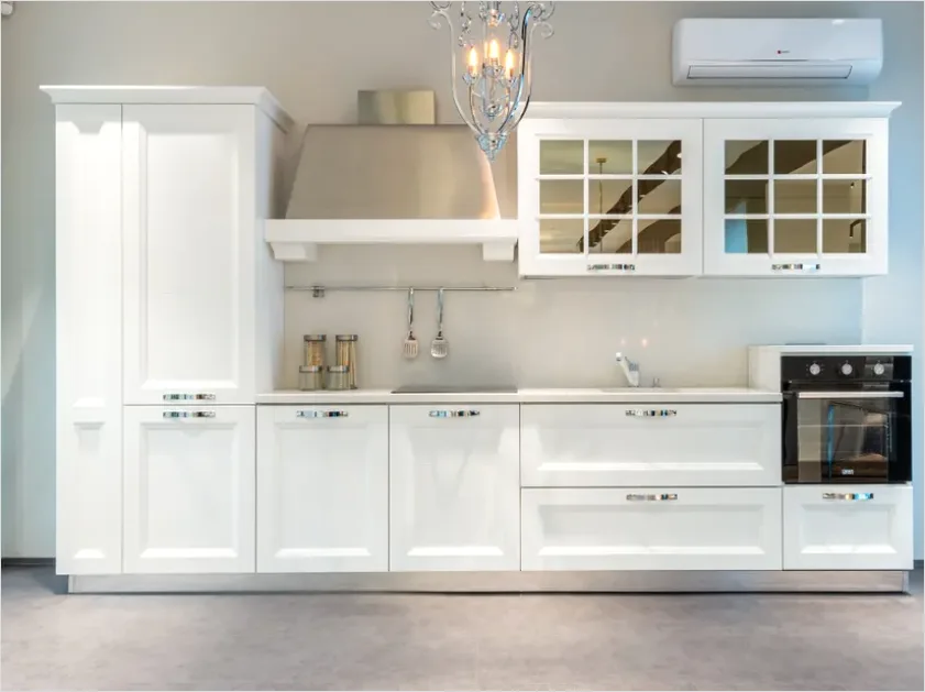 Detail Minimalist Kitchen White Cabinets Number 2