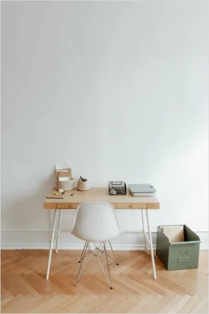 Detail Minimalist Workspace Neutral Tones Photo Number 13