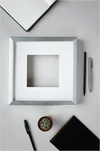 Detail Minimalist Workspace Neutral Tones Photo Number 4