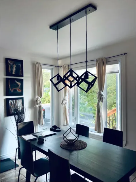 Detail Pendant Light Over Dining Table Number 8