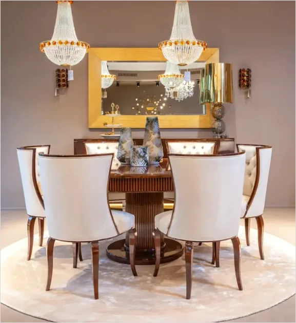 Detail Round Dining Table Decor Number 7