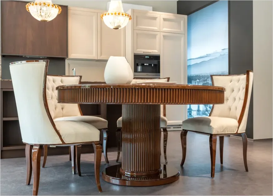 Detail Round Dining Table Decor Number 8