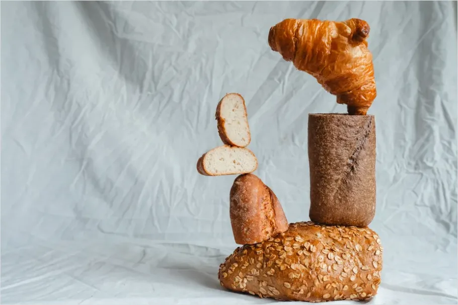 Detail Rustic Bread Still Life On Table Number 4