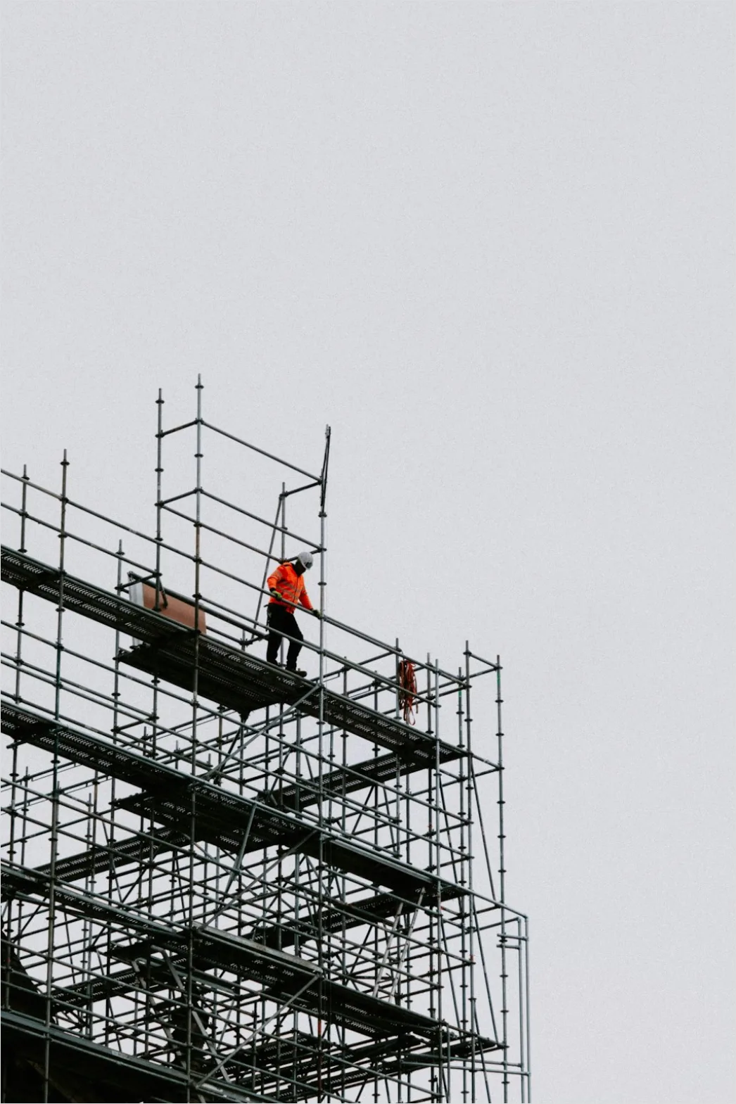 Detail Scaffolding On Building Renovation Photo Number 3