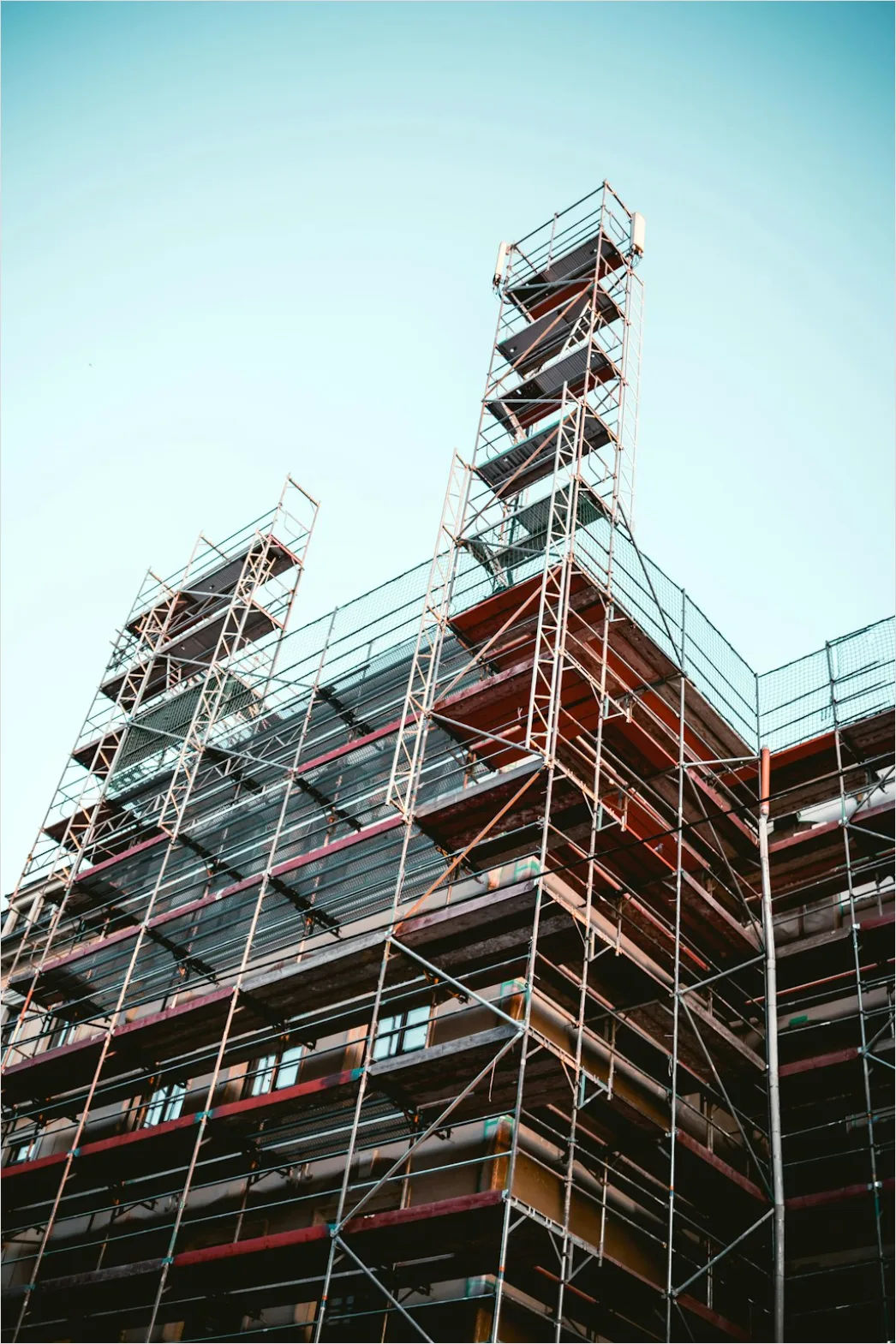 Detail Scaffolding On Building Renovation Photo Number 5