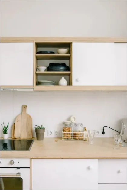 Detail Scandinavian Kitchen Wood White Number 2