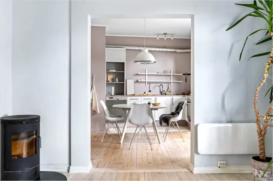 Detail Scandinavian Kitchen Wood White Number 3