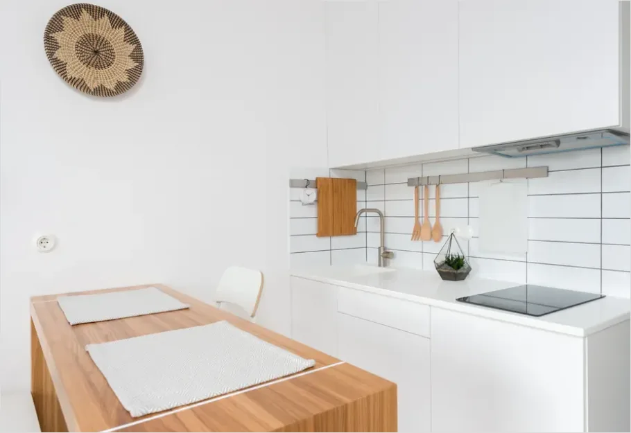 Detail Scandinavian Kitchen Wood White Number 7