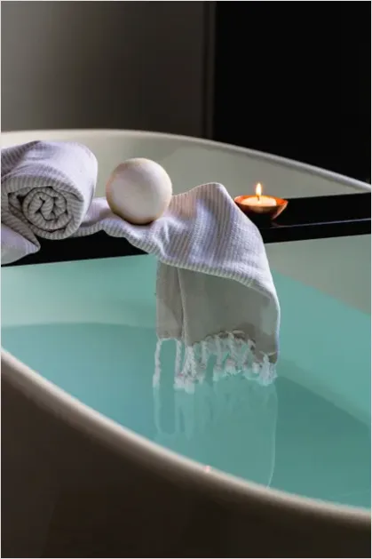 Detail Spa Still Life Towels Candles Number 2
