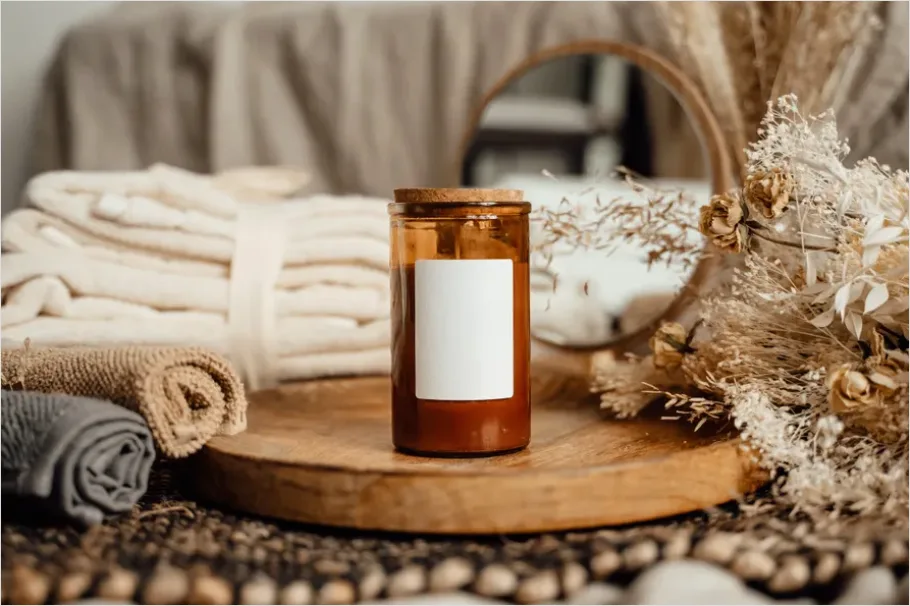 Detail Spa Still Life Towels Candles Number 6