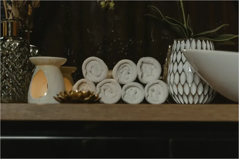 Detail Spa Still Life Towels Candles Number 7