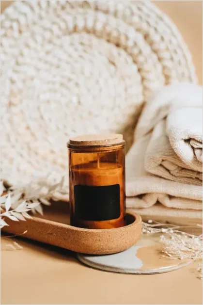 Detail Spa Still Life Towels Candles Number 8