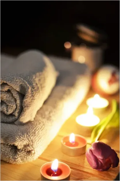 Detail Spa Still Life Towels Candles Number 9