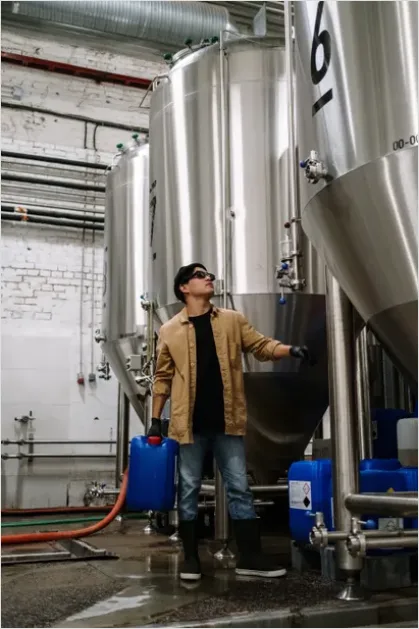 Detail Stainless Steel Tanks Brewery Factory Number 9