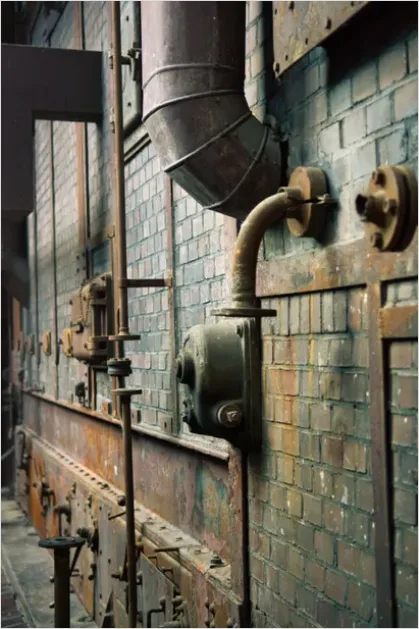 Detail Steam Pipes Valves Industrial Boiler Room Number 2