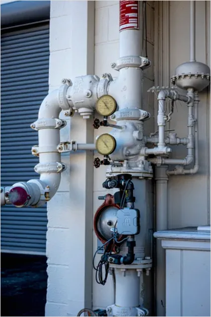 Detail Steam Pipes Valves Industrial Boiler Room Number 9