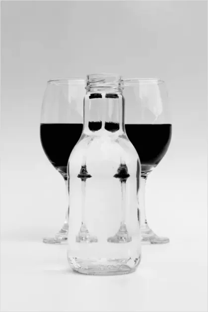 Detail Still Life With Wine Bottle And Glass Number 6