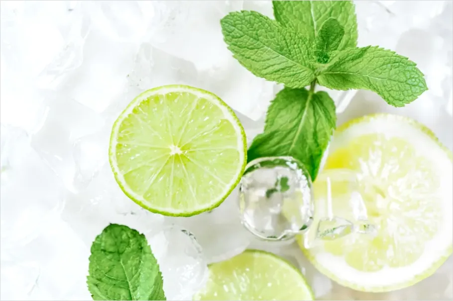 Detail Summer Still Life Citrus And Ice Number 6
