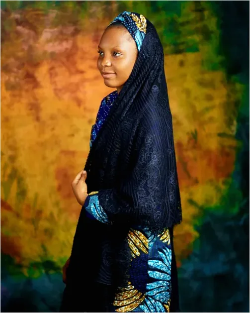 Detail Traditional African Wax Print Clothing Portrait Number 2
