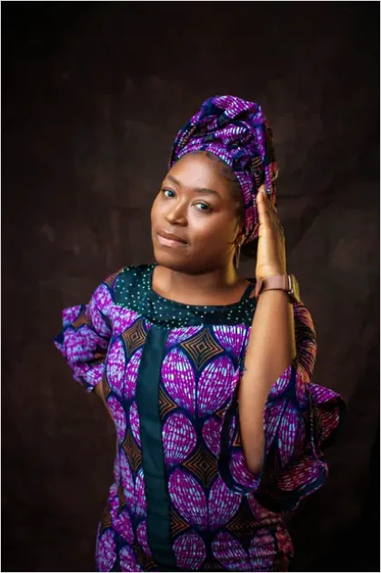 Detail Traditional African Wax Print Clothing Portrait Number 5