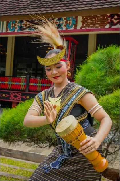 Detail Traditional Drum Cultural Performance Photo Number 4