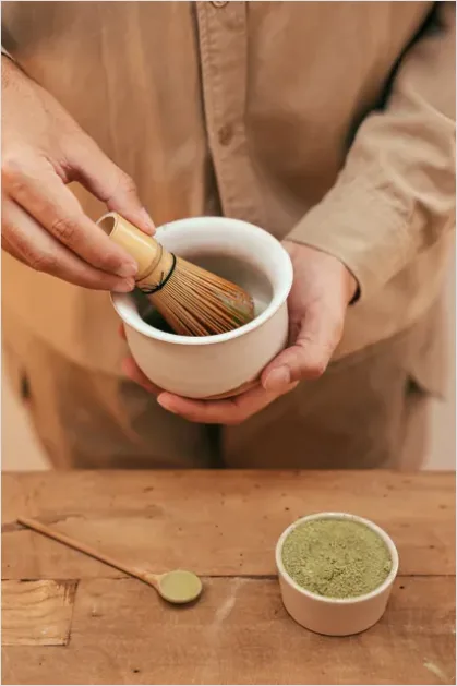 Detail Traditional Tea Ceremony Matcha Whisk Number 6